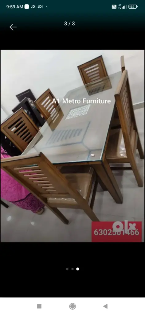 Y 5 Mdf Dining Tables with Glass set