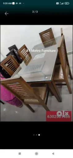 Y 5 Mdf Dining Tables with Glass set