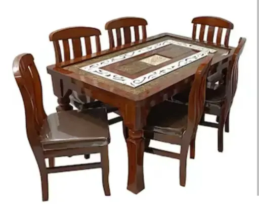 3kaari set Dining Tables with 6 seater Glass